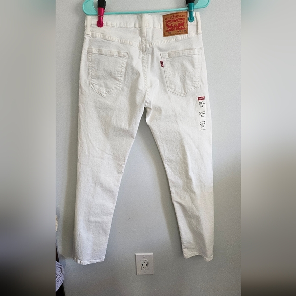 Levi's White Slim Stretch Jeans W30 X L30 - Picture 2 of 6